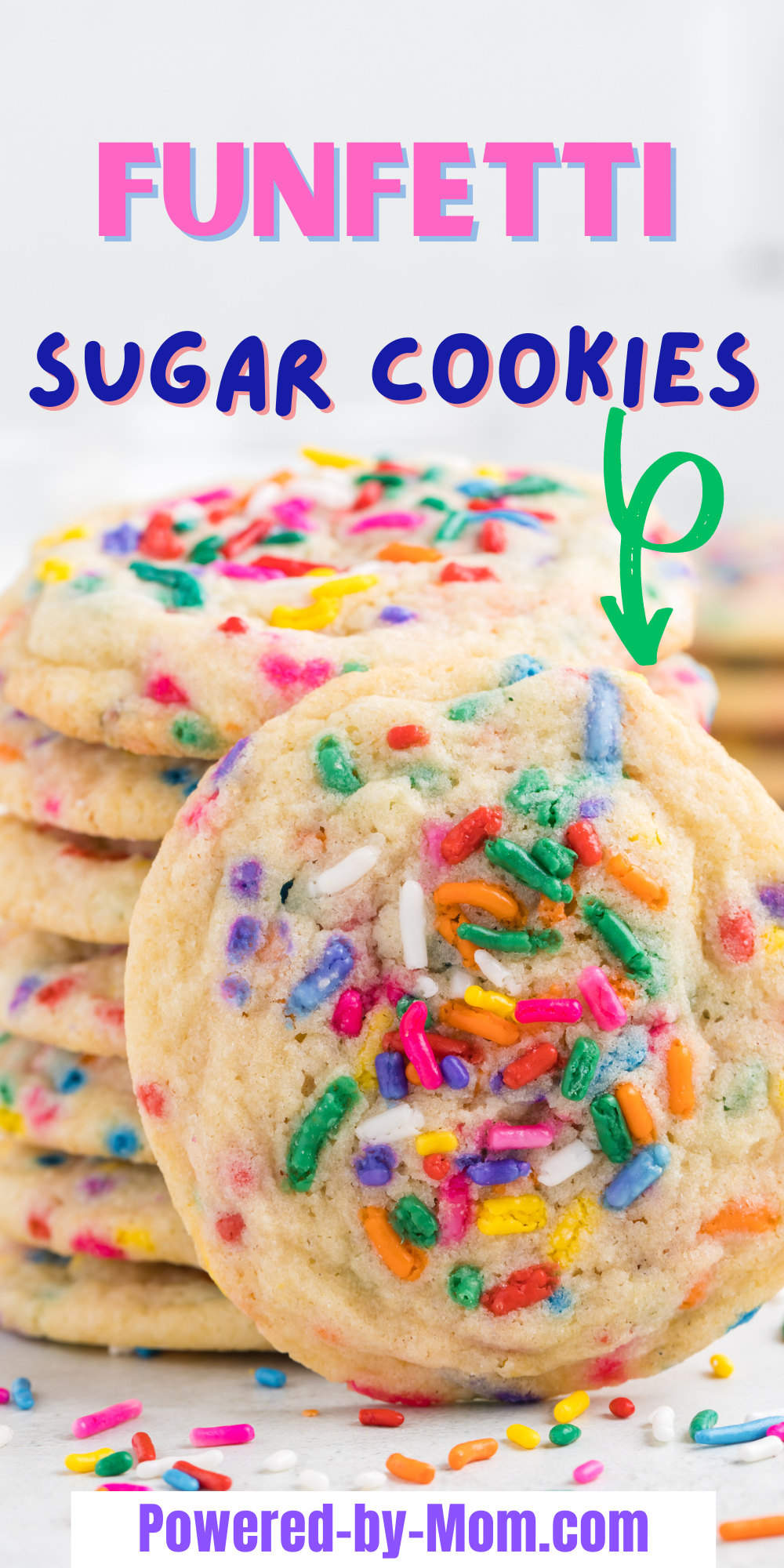 This Funfetti Cookies Recipe is a delicious treat of soft and chewy sugar cookies with colorful and decorative sprinkles. The funfetti sugar cookies are very easy to make from scratch with ingredients you probably already have in your kitchen.  Get the recipe now.